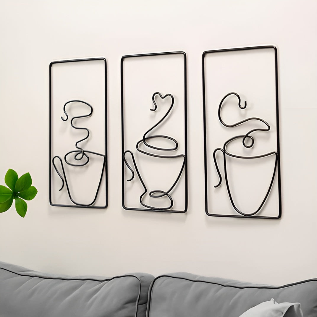 CuppaMood | Esthetische koffiekop wanddecoratie – Creatieve binnen- en buitendecoratie
