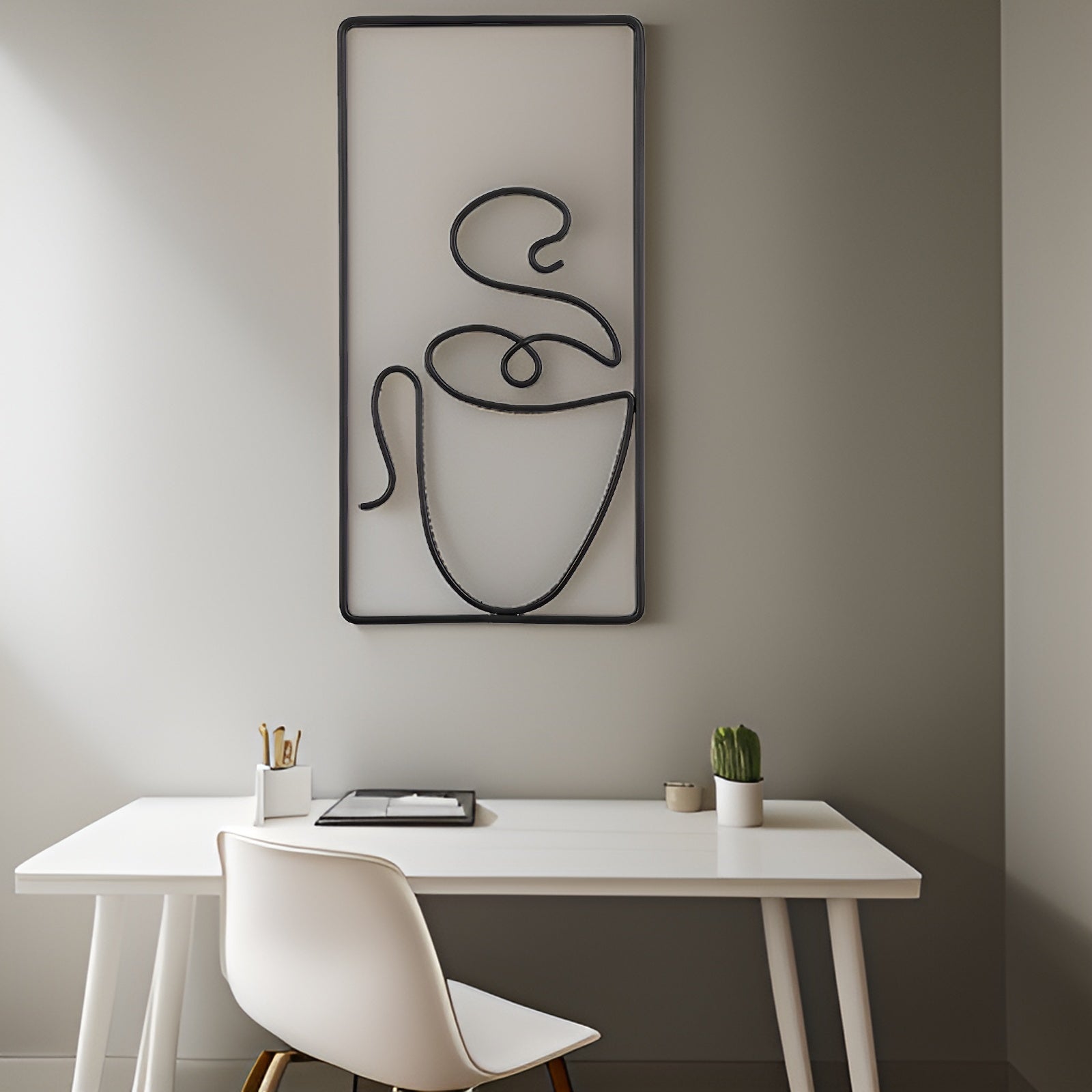 CuppaMood | Esthetische koffiekop wanddecoratie – Creatieve binnen- en buitendecoratie