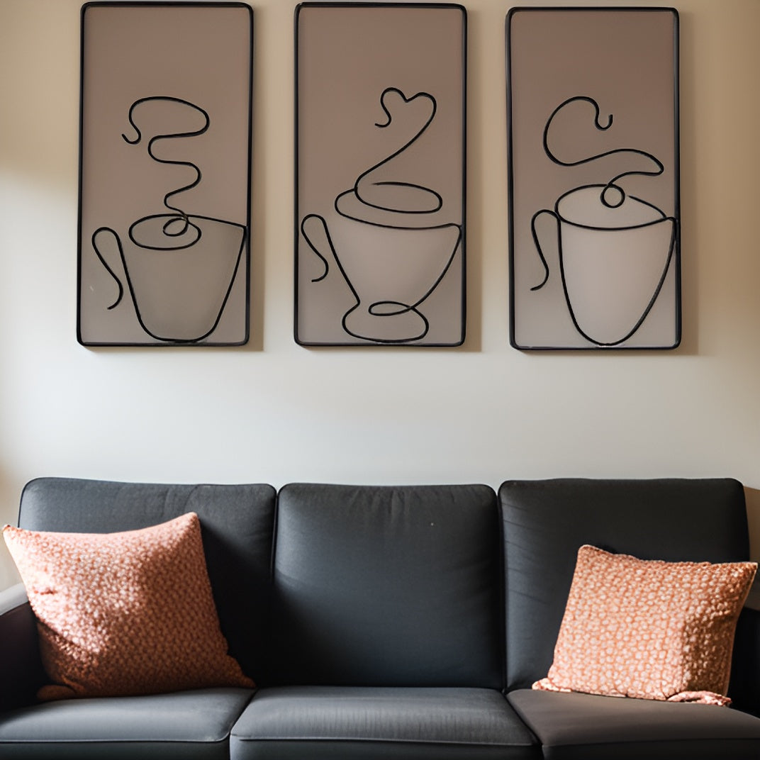 CuppaMood | Esthetische koffiekop wanddecoratie – Creatieve binnen- en buitendecoratie