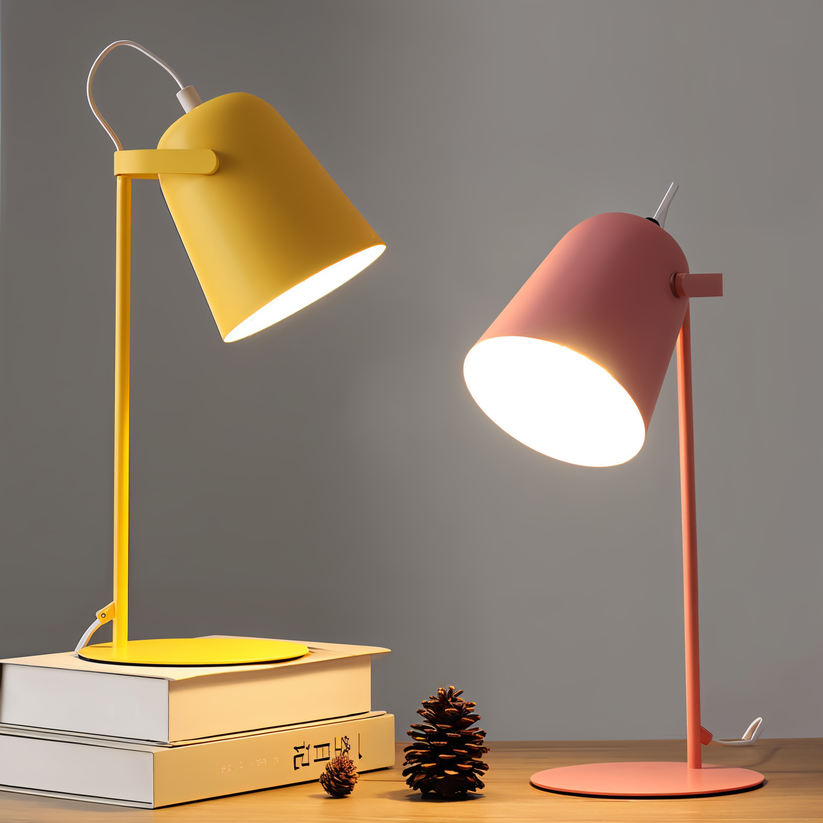 MacaronGlow | Creatieve Scandinavische Pastel Macaron Bureaulamp