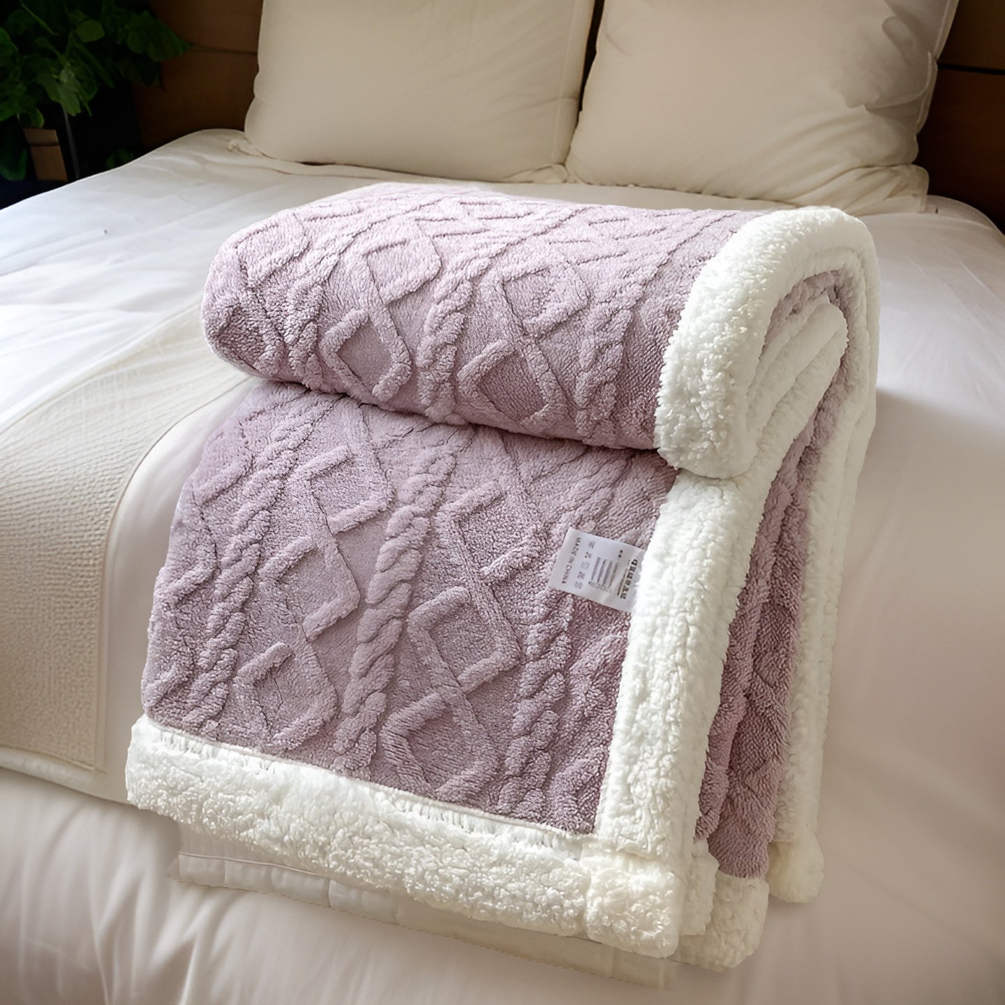 CloudCuddle | Dubbelzijdige knusse fleecedeken – zachte warme plaid, wintercomfort voor thuis