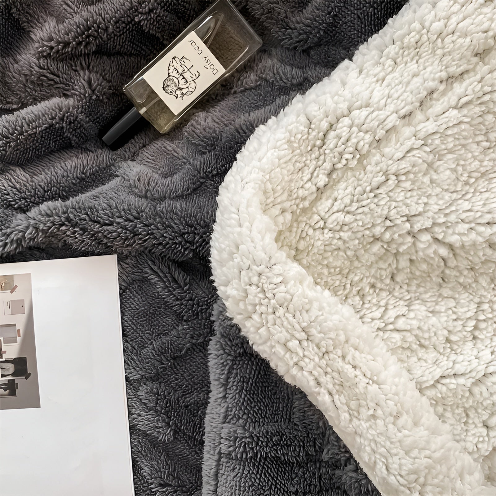 CloudCuddle | Dubbelzijdige knusse fleecedeken – zachte warme plaid, wintercomfort voor thuis