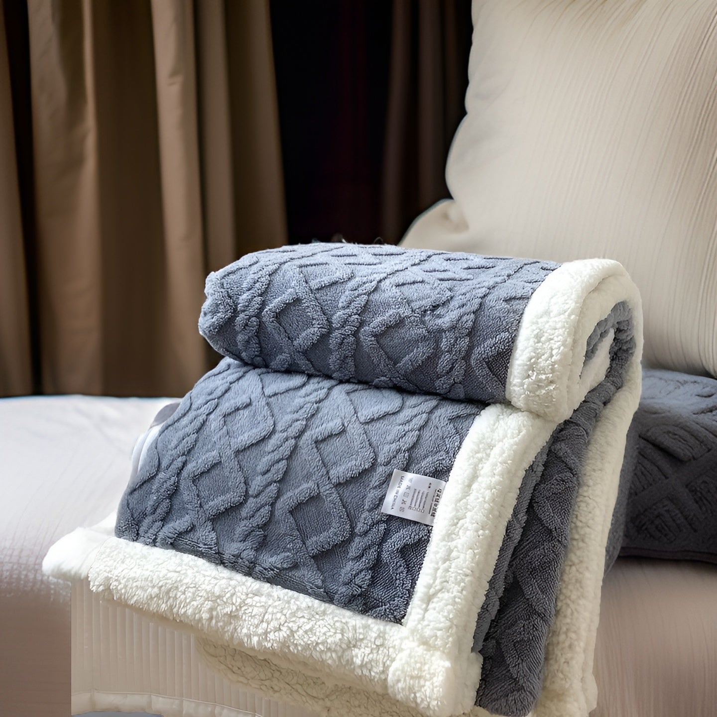 CloudCuddle | Dubbelzijdige knusse fleecedeken – zachte warme plaid, wintercomfort voor thuis