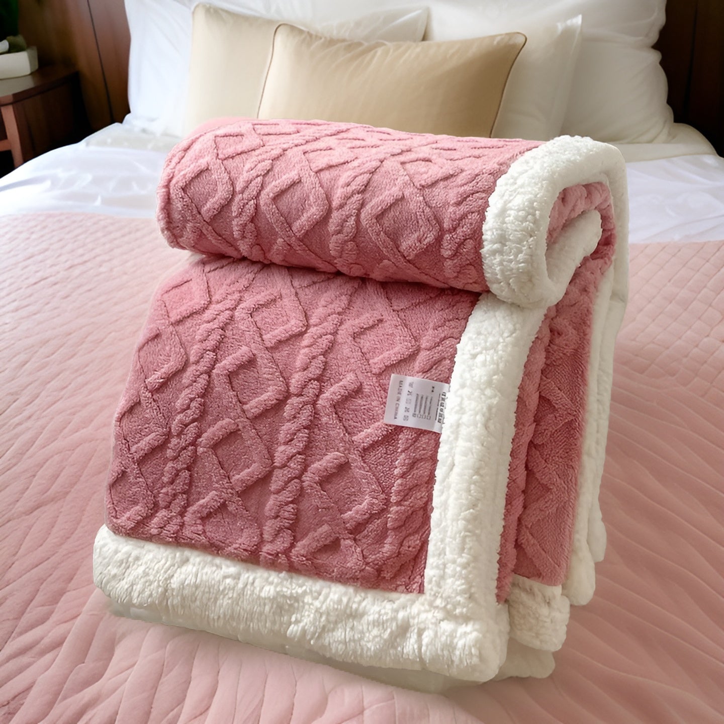 CloudCuddle | Dubbelzijdige knusse fleecedeken – zachte warme plaid, wintercomfort voor thuis