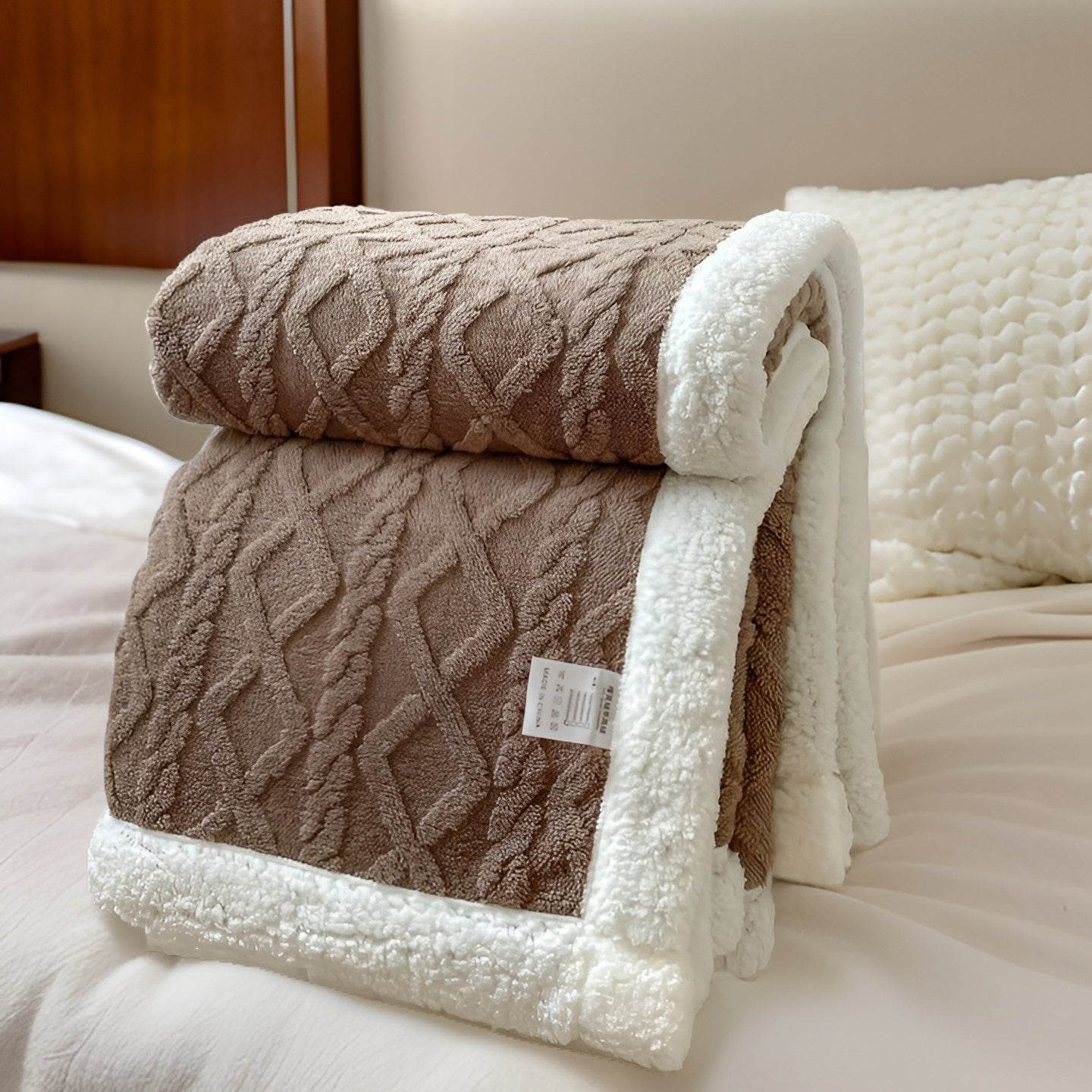 CloudCuddle | Dubbelzijdige knusse fleecedeken – zachte warme plaid, wintercomfort voor thuis