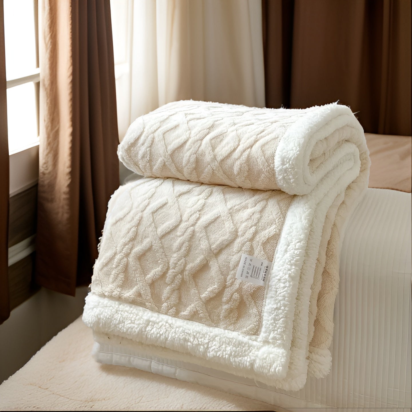 CloudCuddle | Dubbelzijdige knusse fleecedeken – zachte warme plaid, wintercomfort voor thuis