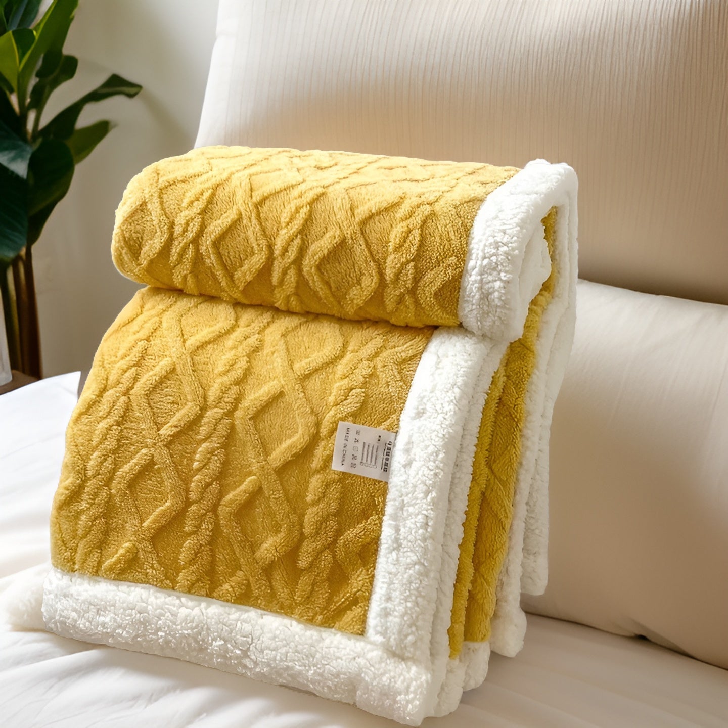 CloudCuddle | Dubbelzijdige knusse fleecedeken – zachte warme plaid, wintercomfort voor thuis