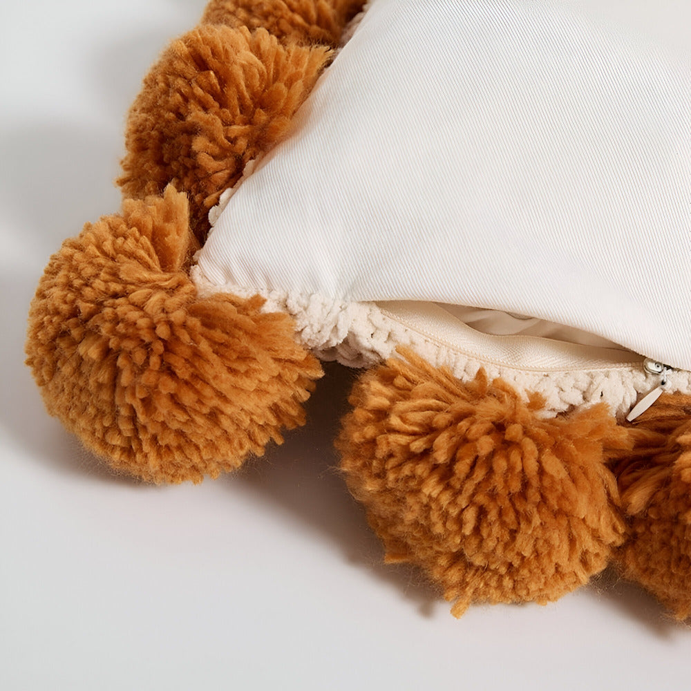 TasselVibe | Gebreide kussenhoes met kwastjes – Chique woonaccessoire