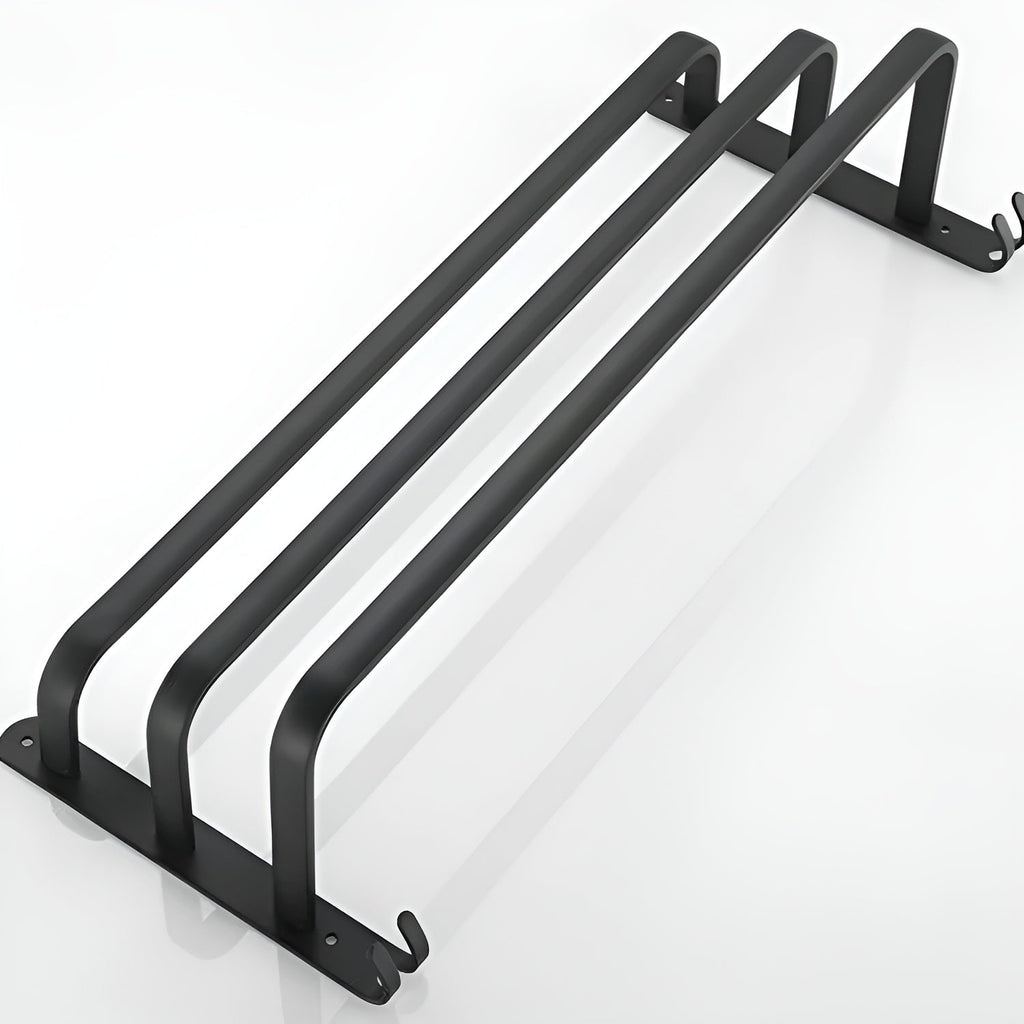 HangEase | 3-laags ruimtebesparende wandhanddoekhouder - aluminium badkamer organizer