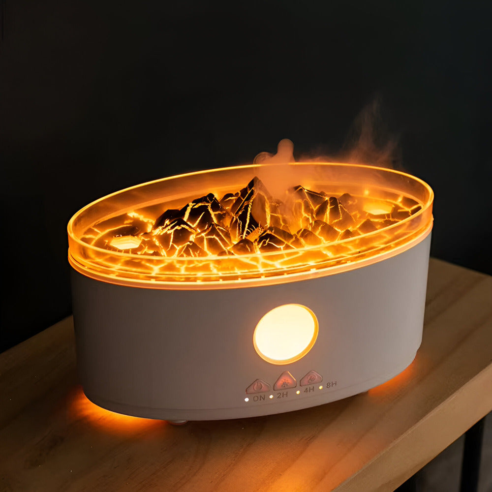 Mistique | Door kwallen geïnspireerde aromaverstuiver en luchtbevochtiger – Vulkaanse vlamontwerp