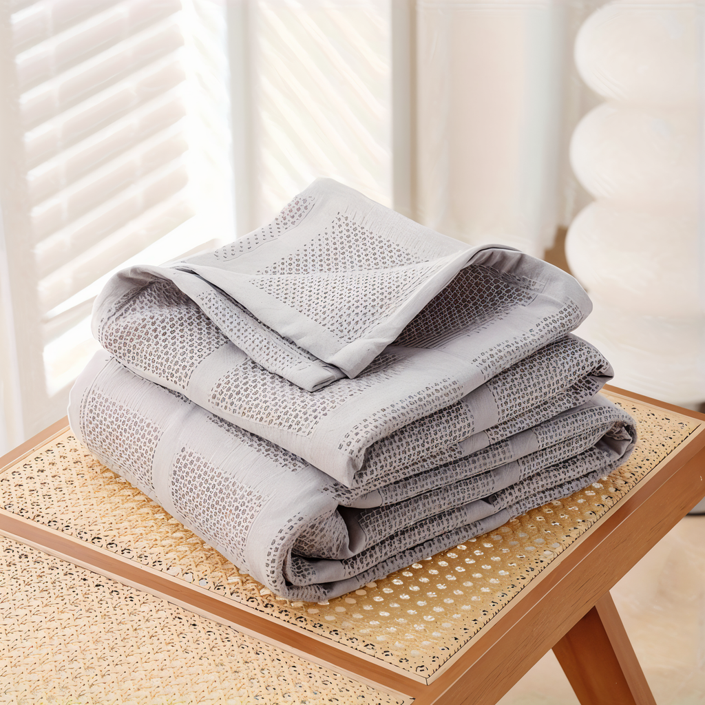 AirBlanket | Ademende katoenen wafeldeken - Zacht & lichtgewicht, knusse woondecoratie