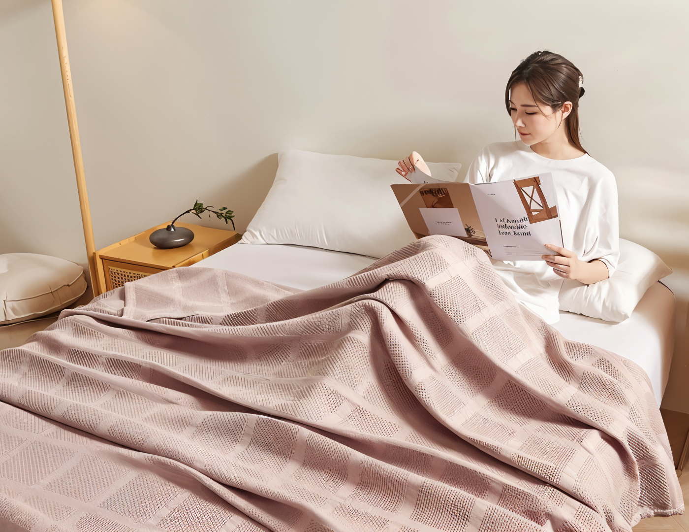 AirBlanket | Ademende katoenen wafeldeken - Zacht & lichtgewicht, knusse woondecoratie