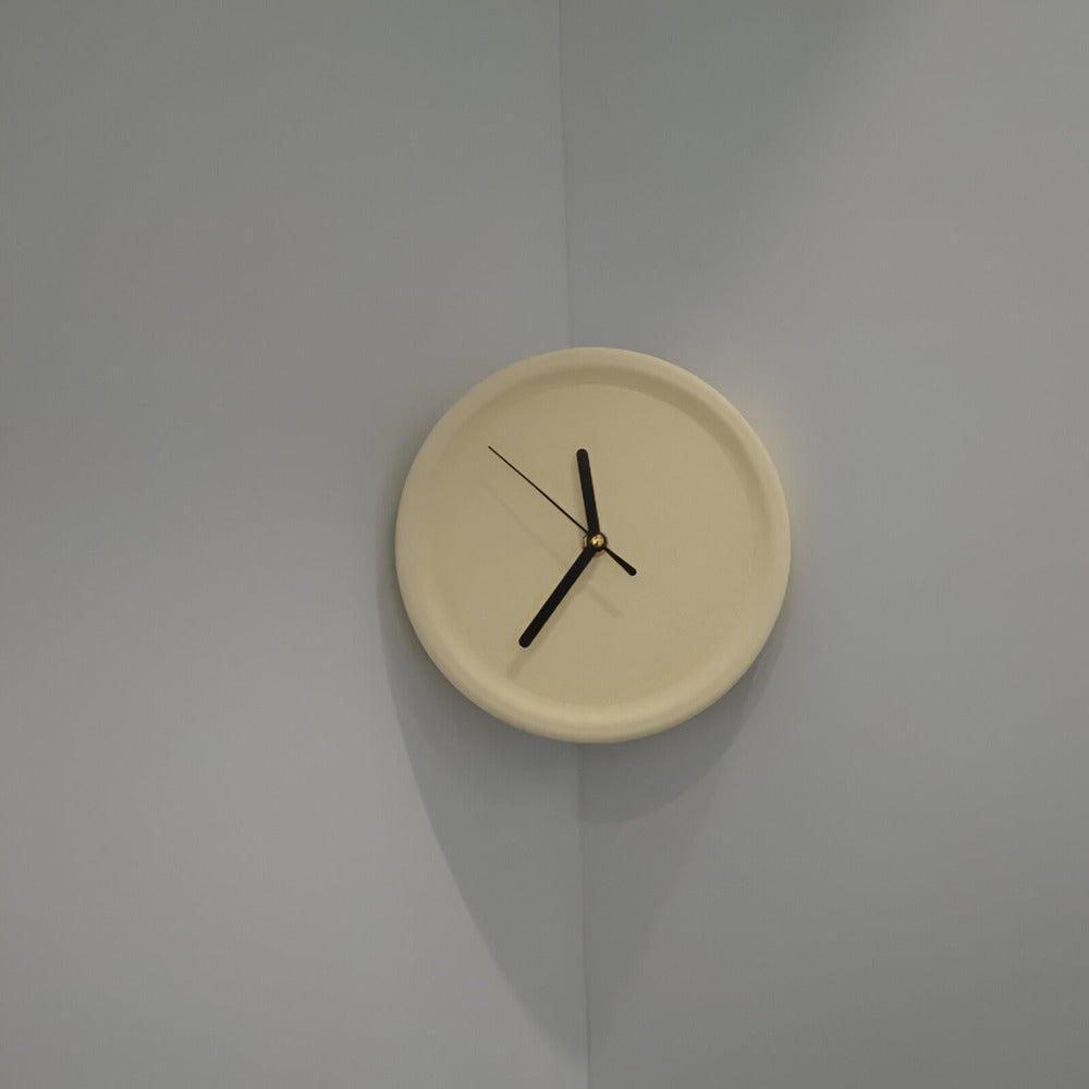 EdgeTime | Moderne hoekklok van 30 cm – Stille, strakke wanddecoratie voor woonkamer en slaapkamer