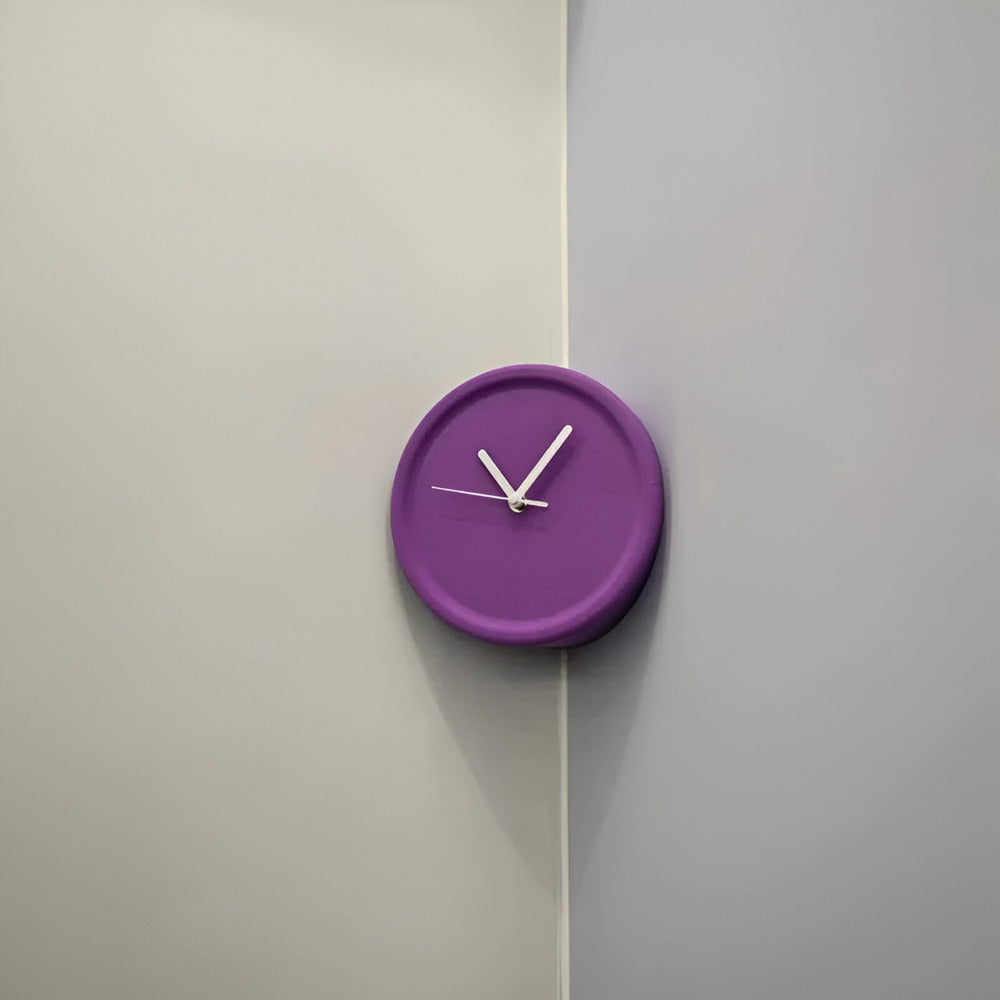 EdgeTime | Moderne hoekklok van 30 cm – Stille, strakke wanddecoratie voor woonkamer en slaapkamer