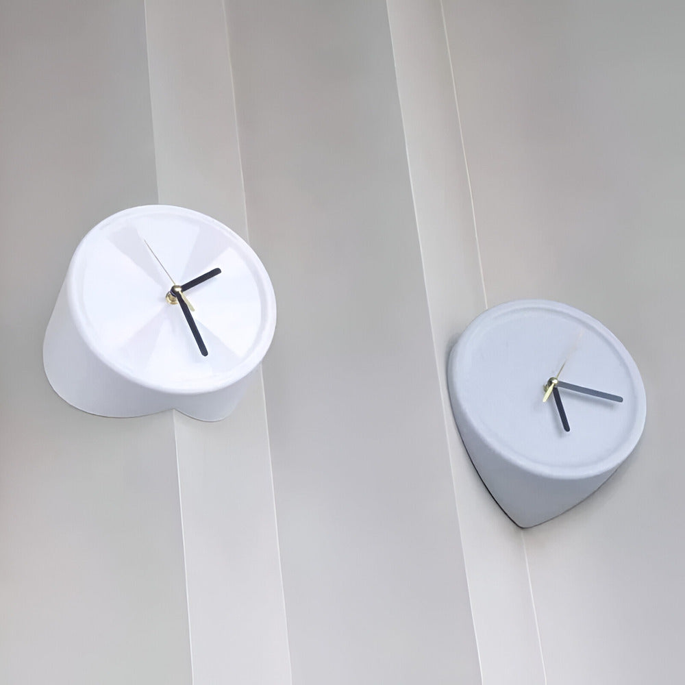EdgeTime | Moderne hoekklok van 30 cm – Stille, strakke wanddecoratie voor woonkamer en slaapkamer