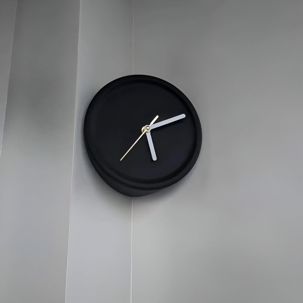 EdgeTime | Moderne hoekklok van 30 cm – Stille, strakke wanddecoratie voor woonkamer en slaapkamer