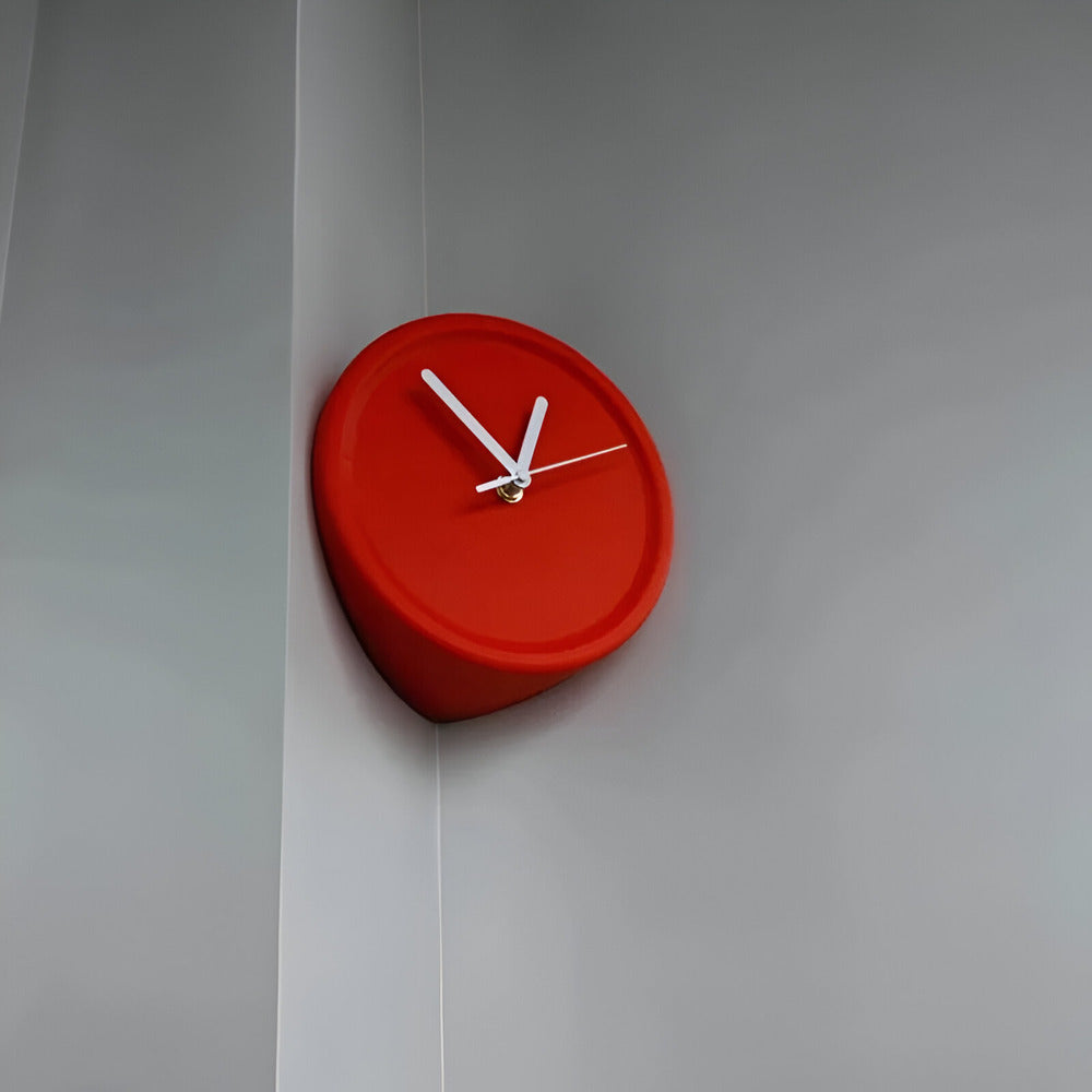 EdgeTime | Moderne hoekklok van 30 cm – Stille, strakke wanddecoratie voor woonkamer en slaapkamer