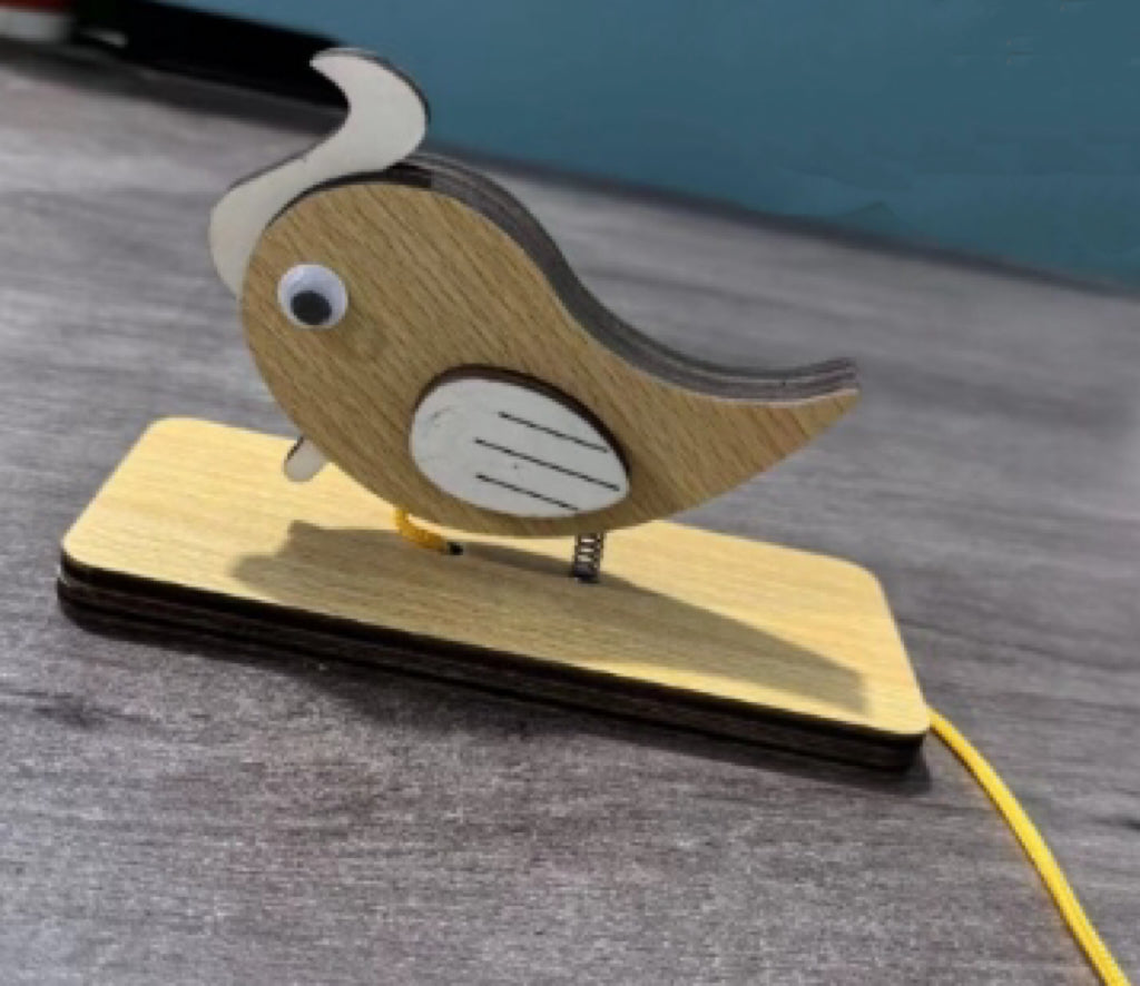 TapNest | Woodpecker Wooden Doorbell – Decorative Home & Café Doorbell