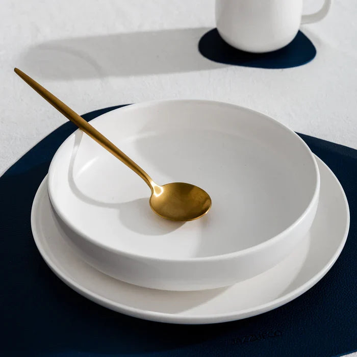 Finix | Minimalistische bestekset van roestvrij staal - Modern bestek voor de eetkamer, elegant tafelgerei