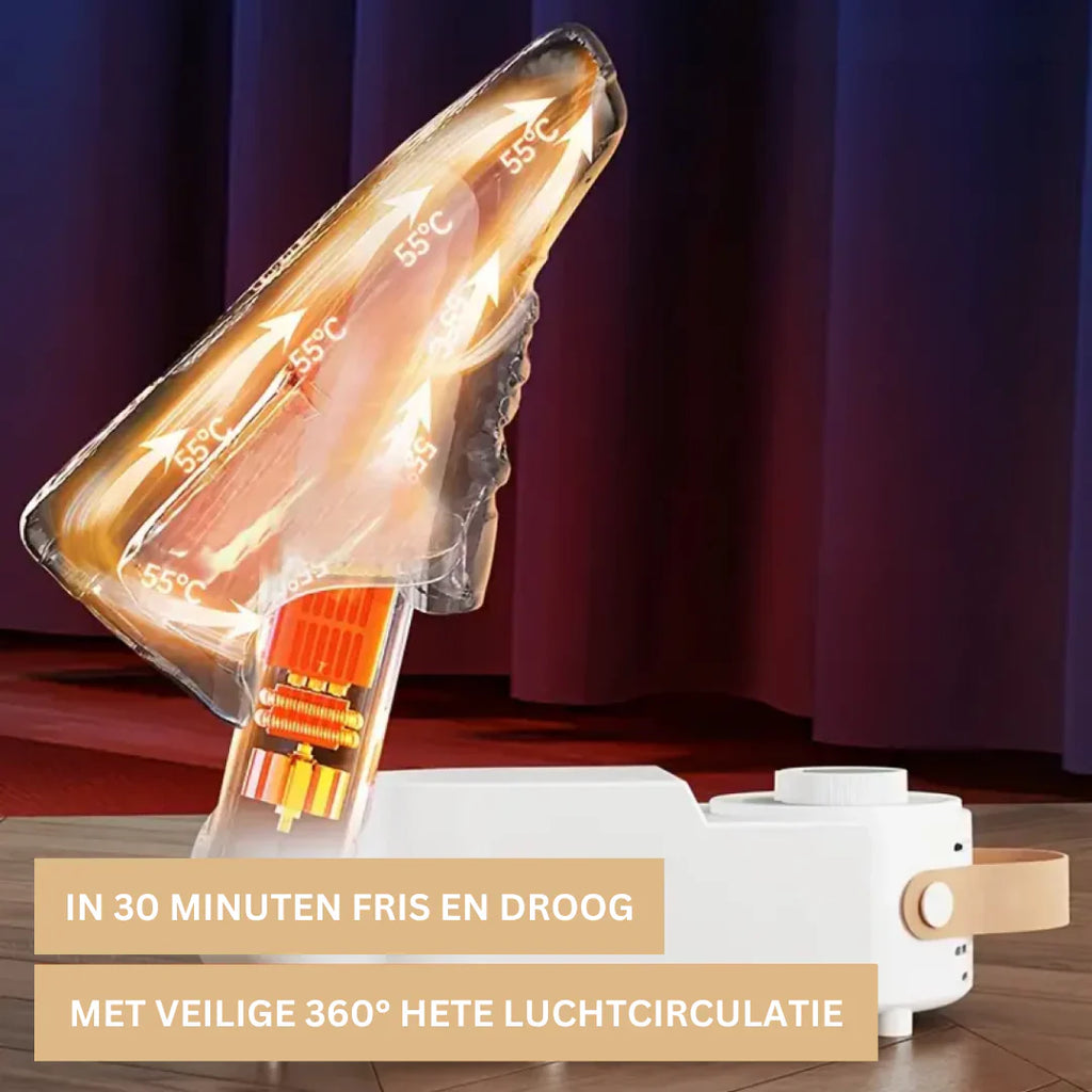 HeatDry | Elektrische schoenverwarmer & droger - snel drogen, geurverwijdering, compacte & draagbare schoenendroger