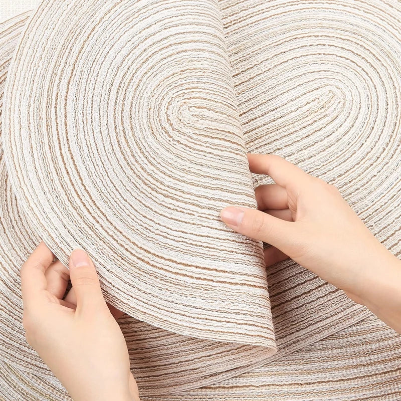 SageMat | Rustieke Boho Placemat Set - Handgemaakte Geweven Tafelmatten, Duurzame Eetkamerdecoratie