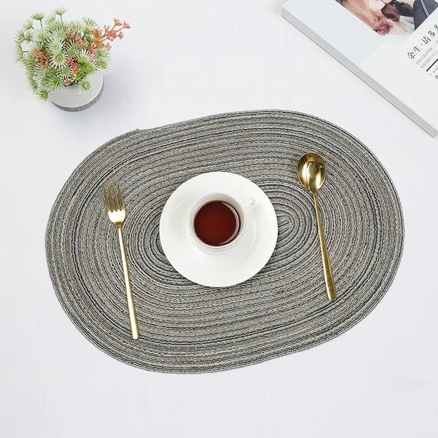 SageMat | Rustieke Boho Placemat Set - Handgemaakte Geweven Tafelmatten, Duurzame Eetkamerdecoratie