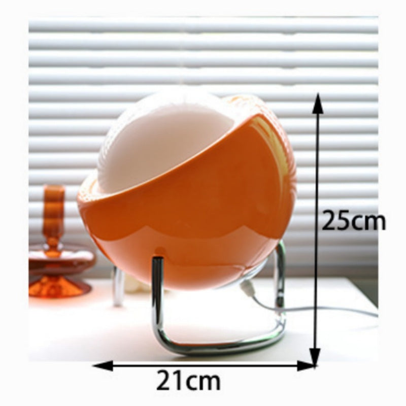 Lampora | Retro Dome Table Lamp - Vintage Indoor Lighting - Bauhaus Style, Medieval-Inspired