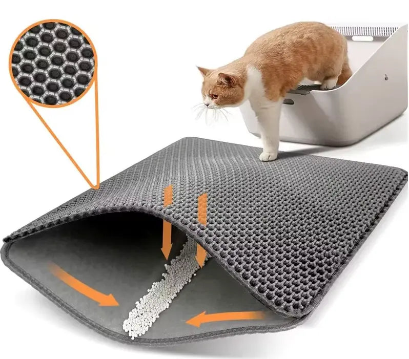 PurrTray | Kattenbakmat - Grote, antislip, waterdichte kattenbakmat