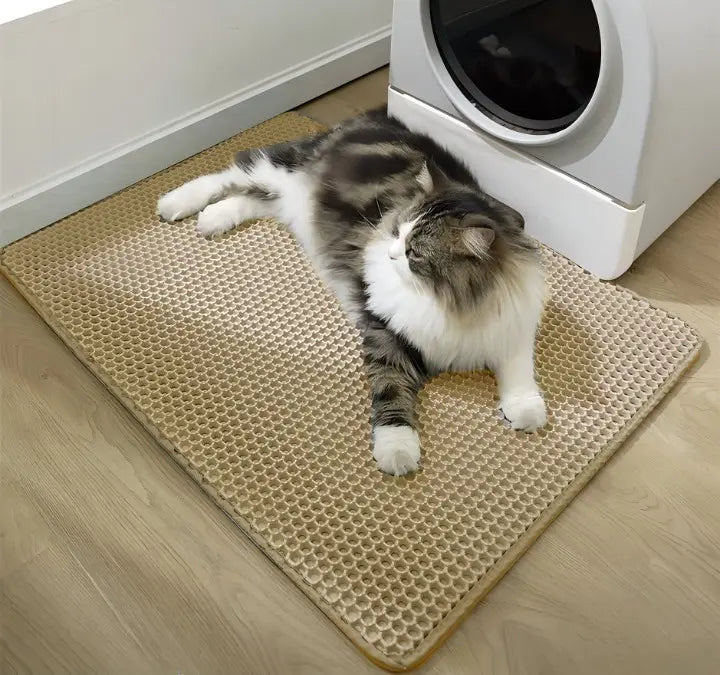 PurrTray | Kattenbakmat - Grote, antislip, waterdichte kattenbakmat