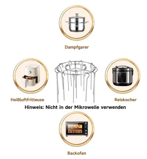 KebabLuxe | Premium Air Fryer Kebab Grill – Perfectly even BBQ skewer rack