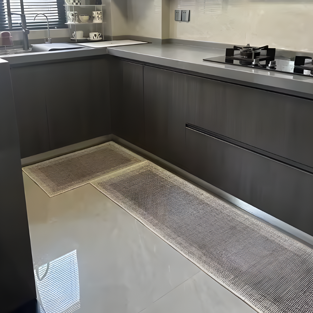 HomeStride | Antislip, wasbaar tapijt voor keuken en woonkamer, zachte fluwelen loper voor gang