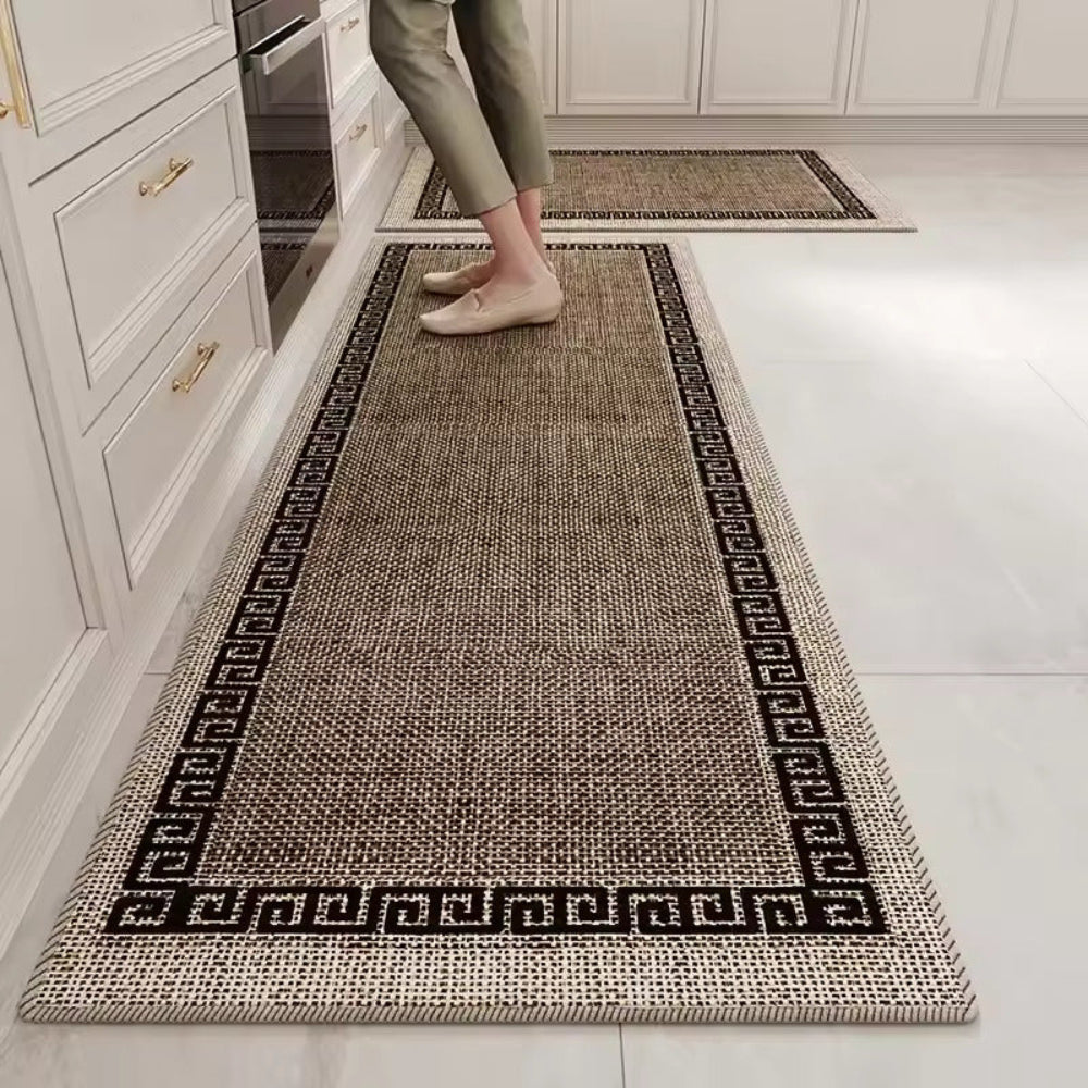 HomeStride | Antislip, wasbaar tapijt voor keuken en woonkamer, zachte fluwelen loper voor gang