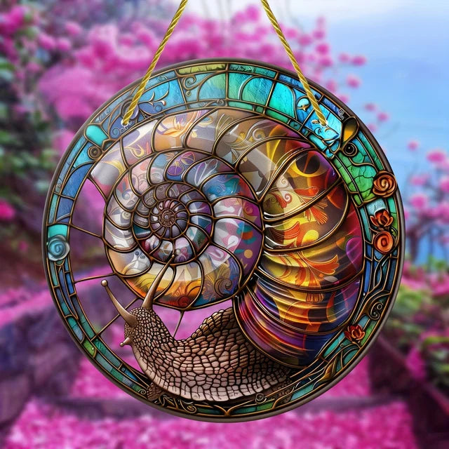 PrismaShell | Reuzenslak Kleurrijke Zonnevanger - Decoratief Raamornament voor Buiten