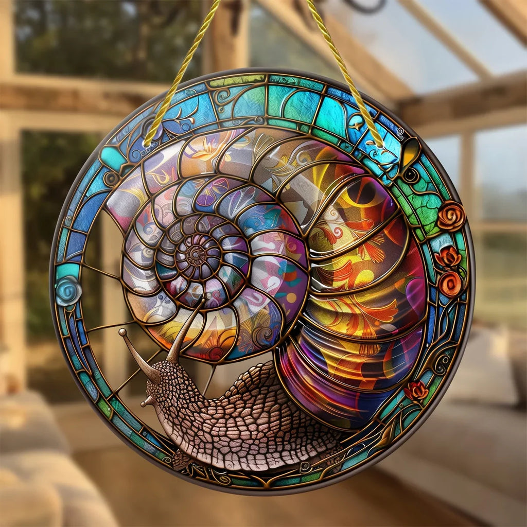 PrismaShell | Reuzenslak Kleurrijke Zonnevanger - Decoratief Raamornament voor Buiten