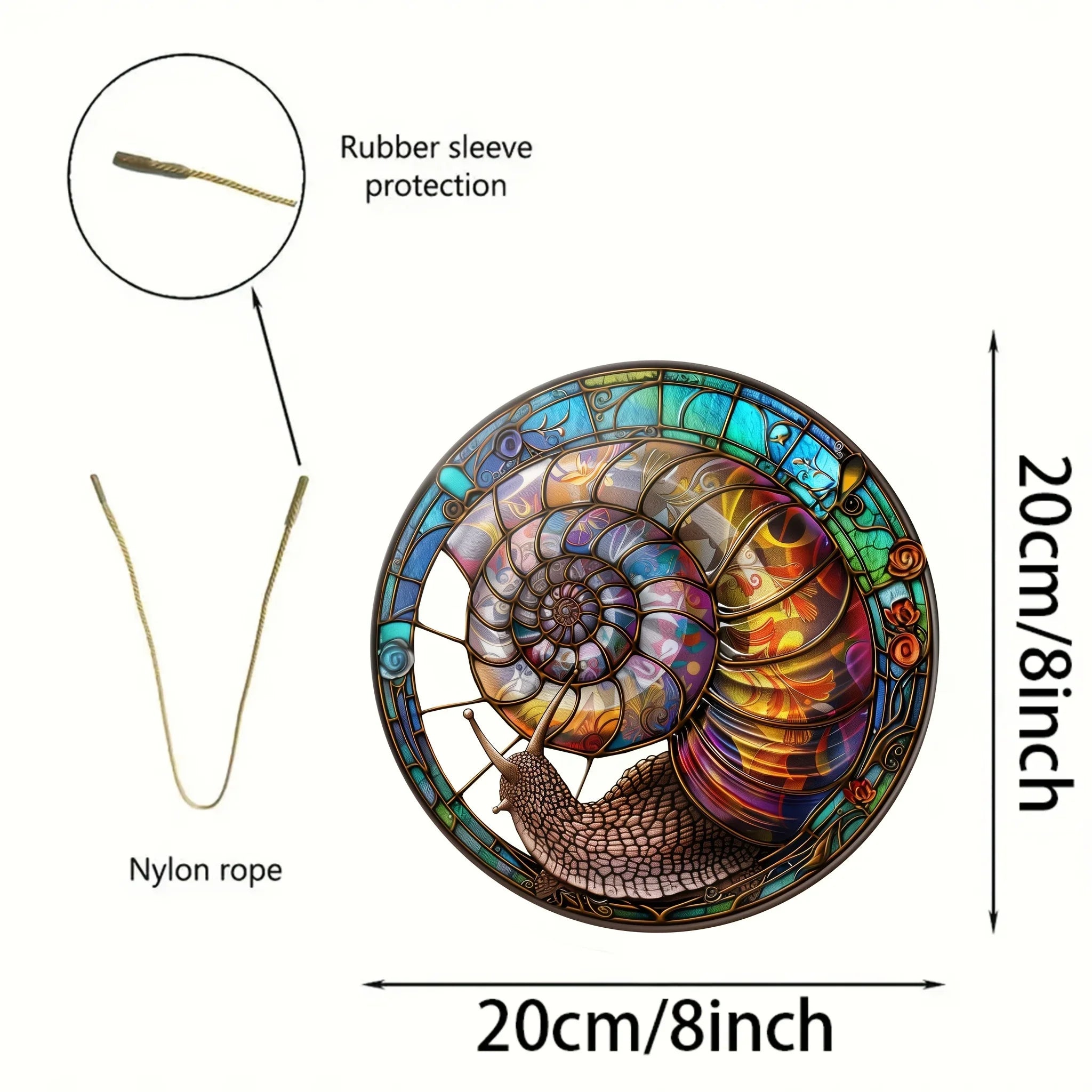 PrismaShell | Reuzenslak Kleurrijke Zonnevanger - Decoratief Raamornament voor Buiten
