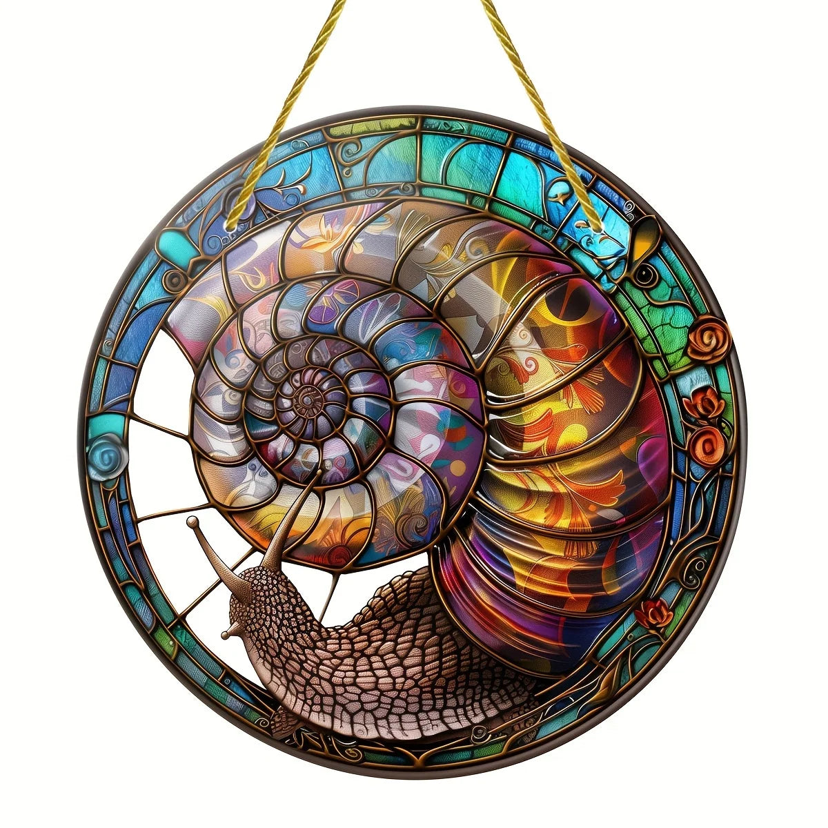 PrismaShell | Reuzenslak Kleurrijke Zonnevanger - Decoratief Raamornament voor Buiten