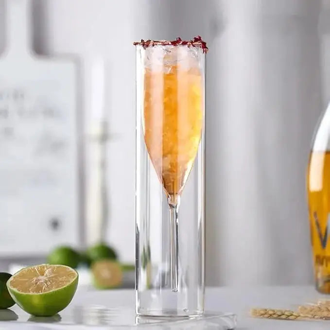 Velaire | Kristallen Champagneglazen met Drijvende Basis - Elegante Flutes voor Mousserende Wijn