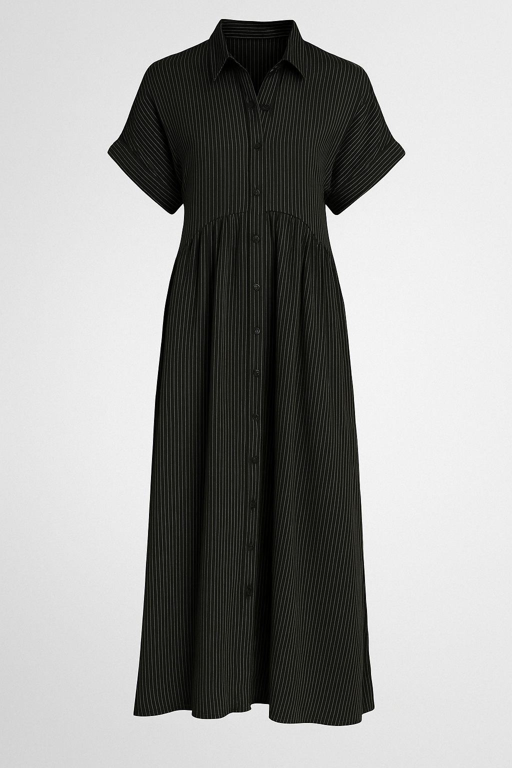 Myra | Midi-jurk voor dames met zakken – Elegante, casual A-lijn zomerjurk