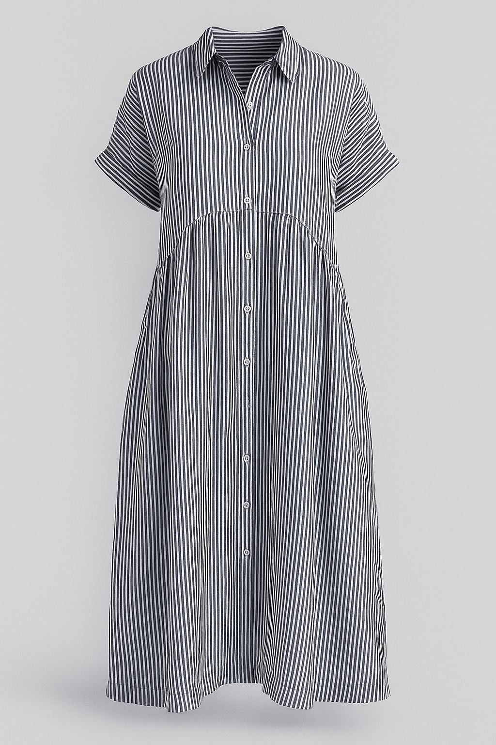 Myra | Midi-jurk voor dames met zakken – Elegante, casual A-lijn zomerjurk