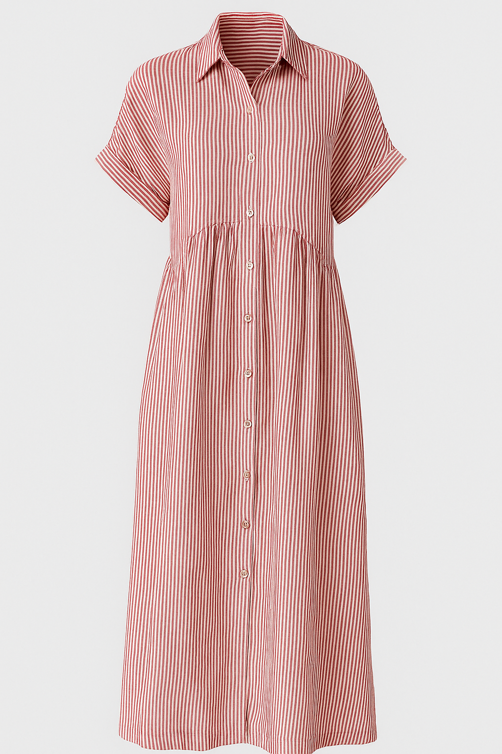 Myra | Midi-jurk voor dames met zakken – Elegante, casual A-lijn zomerjurk