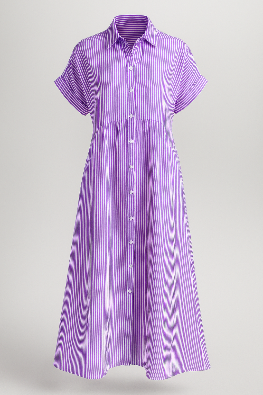 Myra | Midi-jurk voor dames met zakken – Elegante, casual A-lijn zomerjurk