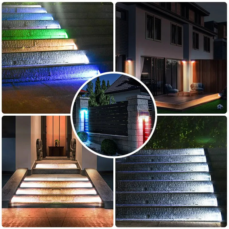 GloSteps | Driehoekige solar trapverlichting voor buiten