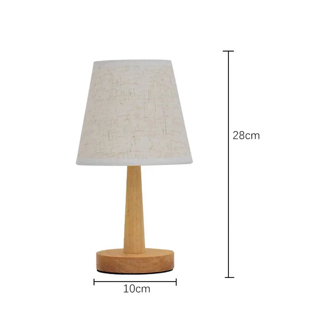 SoftGlow | Klassieke stoffen tafellamp - LED USB nachtlamp voor slaapkamer en woonkamer
