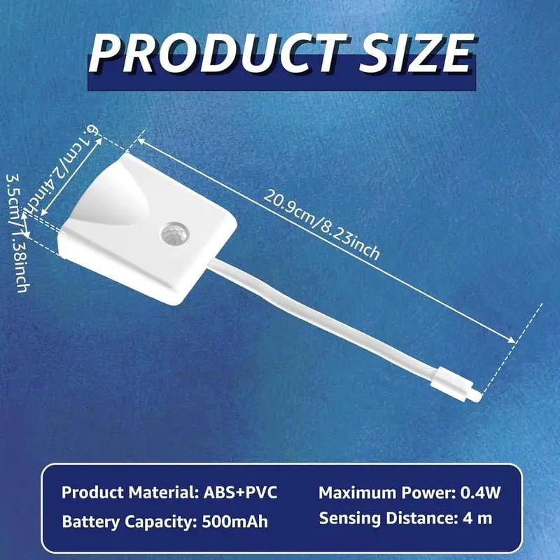 PottyGlow | LED-toiletlamp met bewegingssensor – oplaadbaar via USB, kleurveranderend