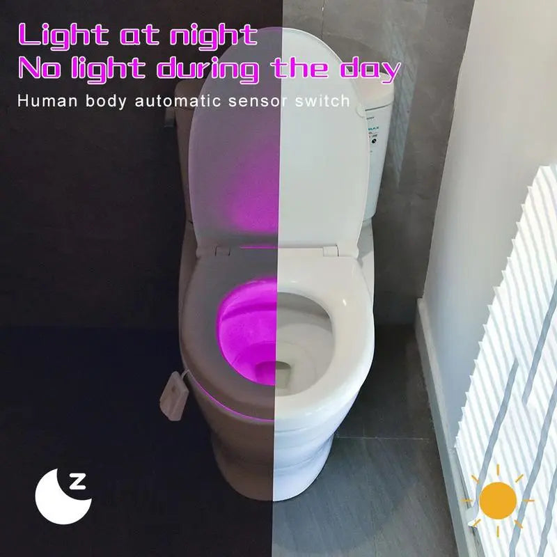 PottyGlow | LED-toiletlamp met bewegingssensor – oplaadbaar via USB, kleurveranderend