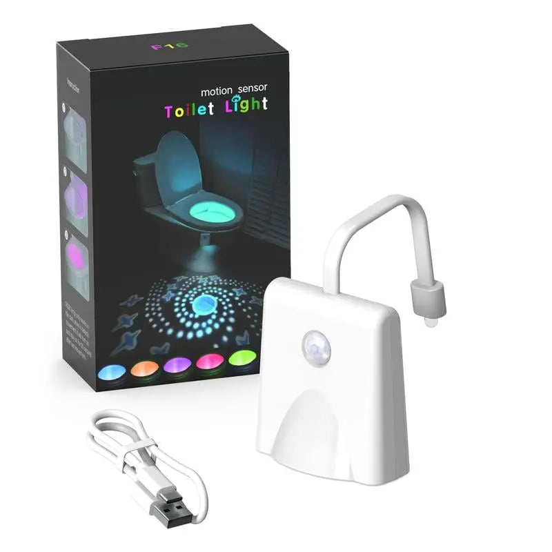 PottyGlow | LED-toiletlamp met bewegingssensor – oplaadbaar via USB, kleurveranderend