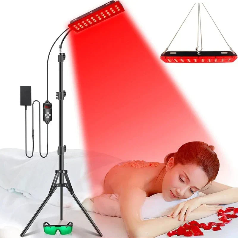 TheraGlow | Rood & Nabij-infrarood therapeutisch paneel - Diep helende pijnverlichting, stressvermindering