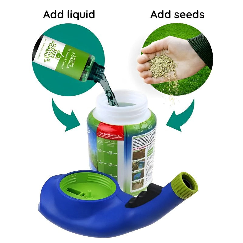 GreenMist | Vloeibare gazon hydro mousse - Spray-On Graszaad, Snelle Ontkieming