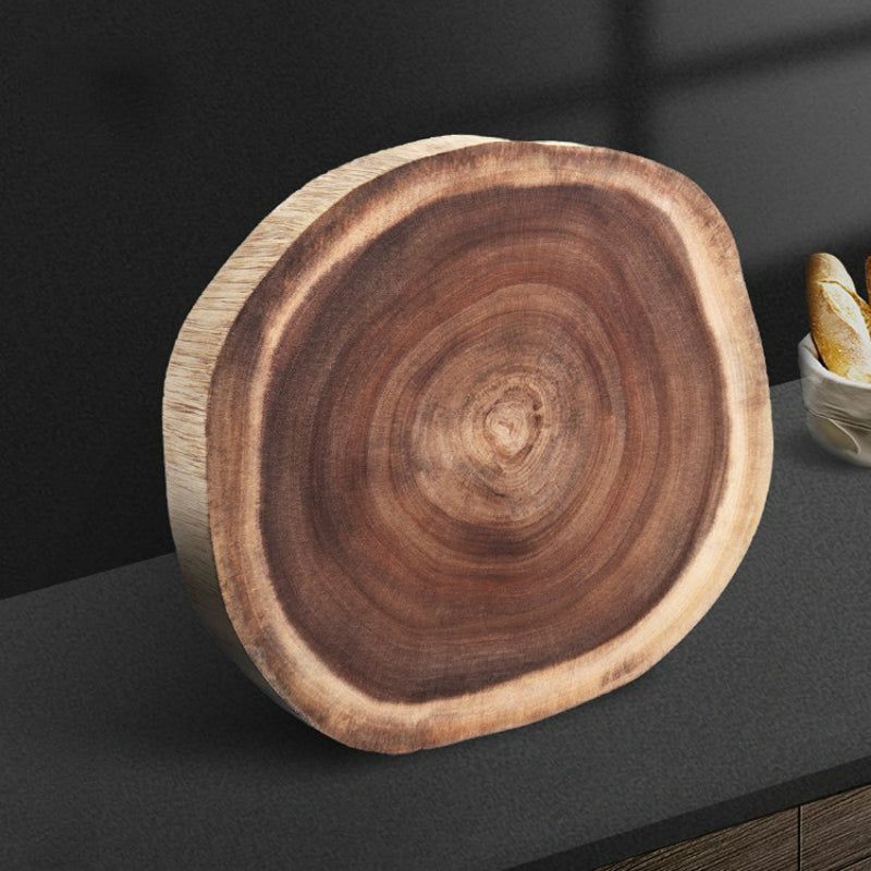 WoodBlock | Boomstronk Snijplank - Duurzame Houten Snijplank voor Keuken, Natuurlijk Boomstam Ontwerp