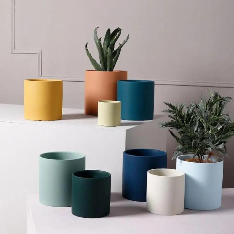 ZenPlanter | Nordic minimalistische keramische plantenpot – stijlvolle bloembak voor binnen en buiten